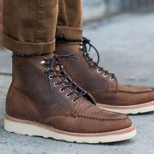 The Classic Diplomat Thursday Moc Toe Handcrafted Boot. Sz. 10